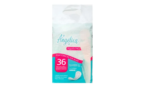 Almohadillas sanitarias sin alas Angélicas (Pqte 36u)