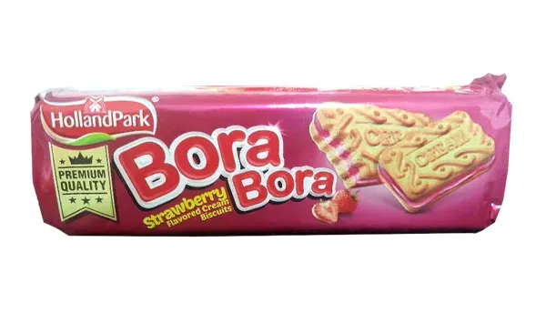 Galletas Bora Bora con crema de fresa (78g)