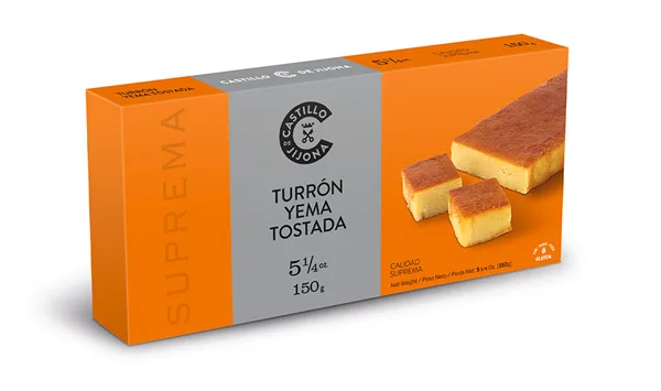 Turrón de Yema tostada Castillo de Jijona (200g)
