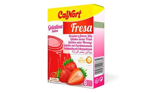 Gelatina CalNort sabor fresa (170g)