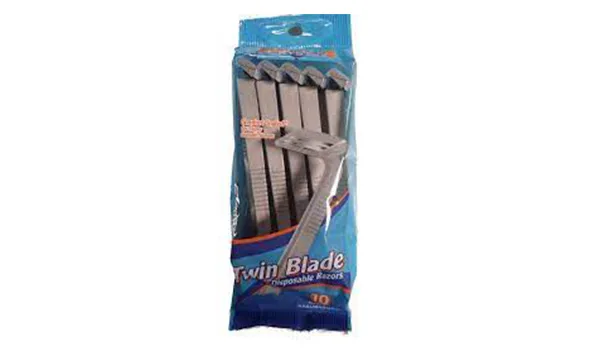 Máquinas de afeitar twin blade(pqt 10 u)