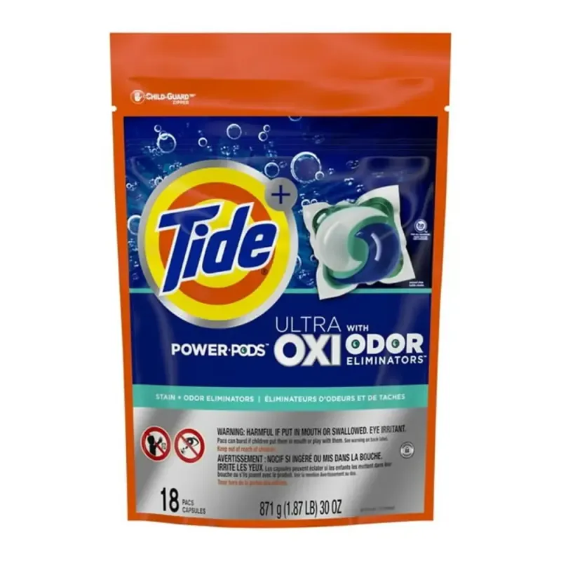 Cápsulas para lavar Tide Ultra Oxi con eliminador de olores (757g)