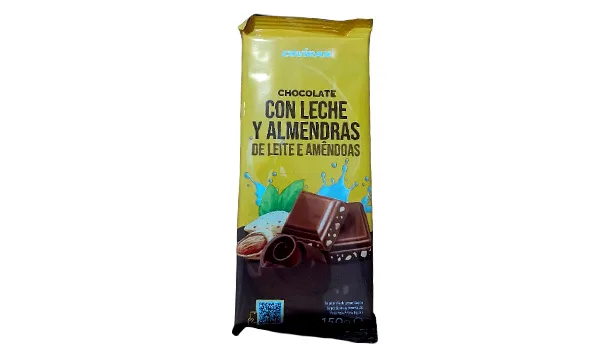 Tableta de chocolate con leche y almendras Coviran (150g)