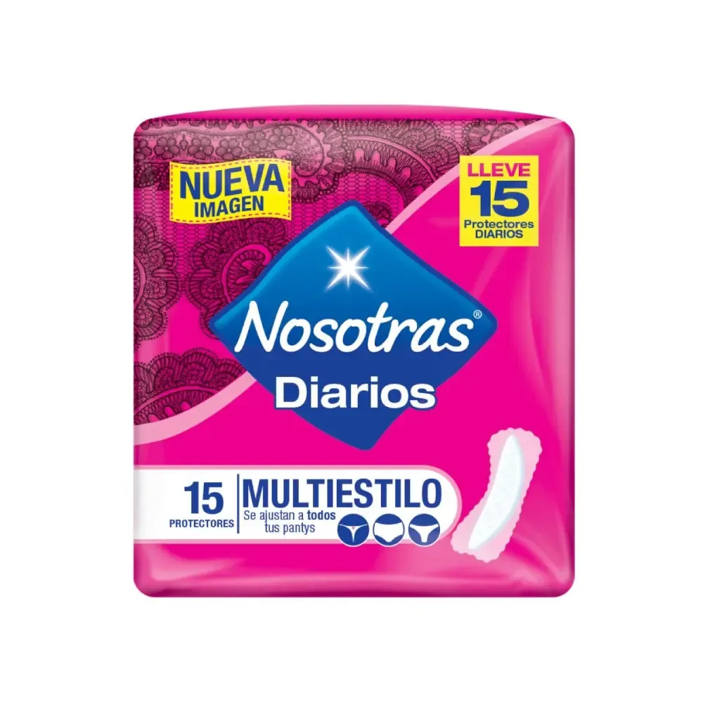 Protectores Diarios Multiestilo Nosotras (15u)