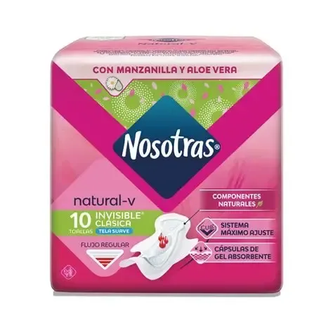 Toallas higiénicas Nosotras natural-v (10u)