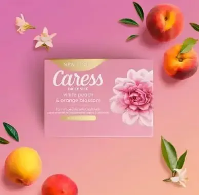 Jabón Caress durazno blanco y azahar (106g)