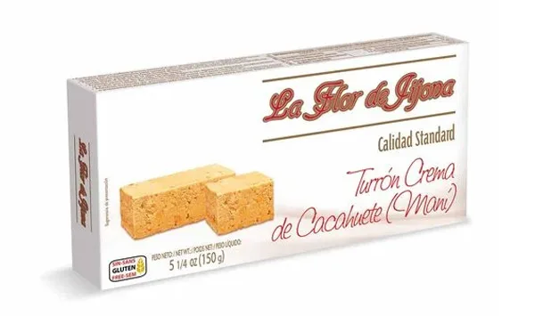 Turrón de Cacahuete refinado La Flor de Jijona (150g)