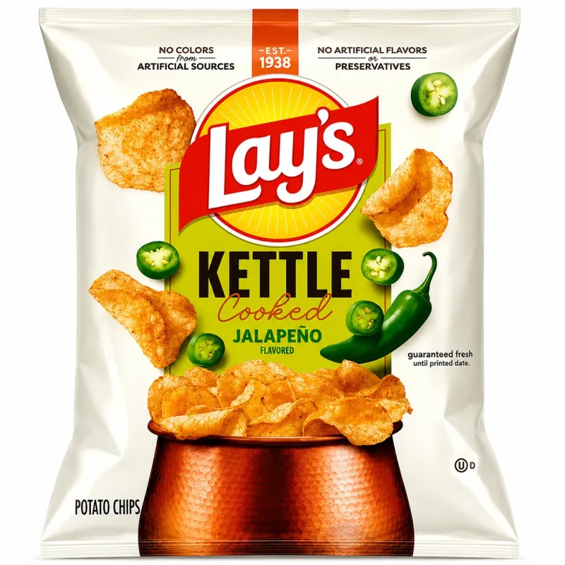 Potato Chips Lays kettle cooked jalapeño (24g)
