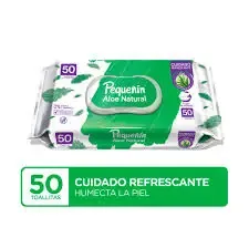 Toallitas Húmedas Aloe Natural Pequeñín (50u)