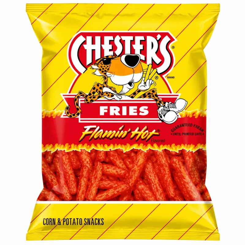 Chesters Corn Snacks fries flamin hot (49.6g)