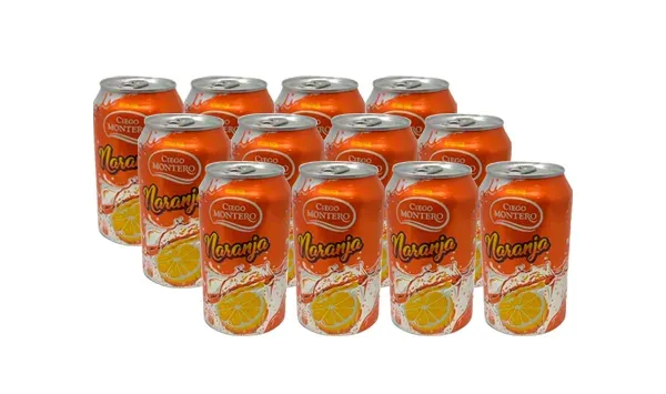 Refresco Naranja Ciego Montero (355ml x 12u)