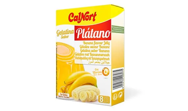 Gelatina CalNort sabor Platano (170g)