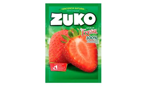 Refresco zuko de fresa  (Rinde 2L)