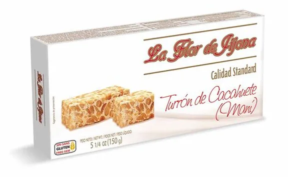 Turrón de Cacahuete duro La Flor de Jijona (150g)