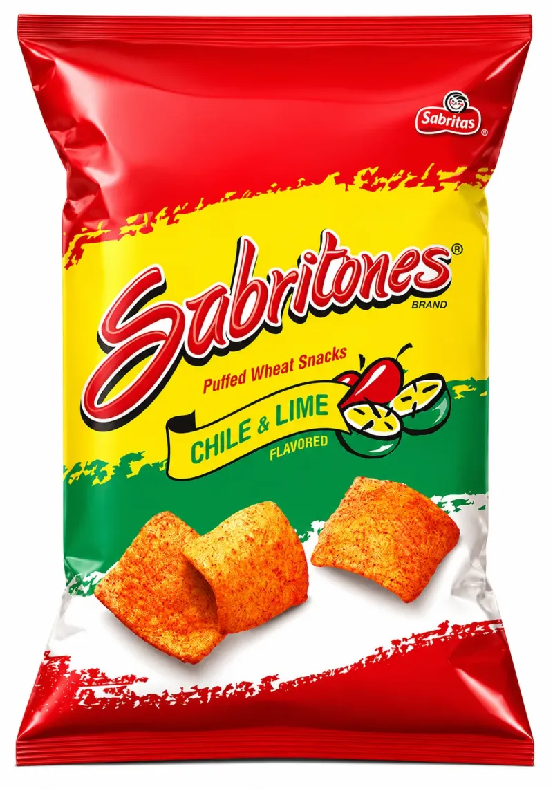 Sabritones Puffed Wheat Snacks chile & lime (28.3g)