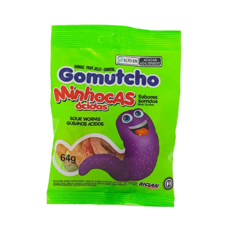Gomitas Gomutcho Gusanos Ácidos (40u/64g)