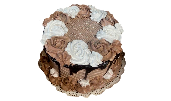 Cake de merengue relleno de 3 leches (20x10 cm)