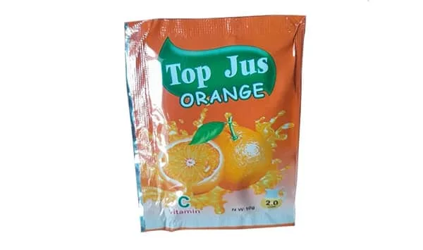 Refresco en polvo Top Jus sabor Naranja (10g)