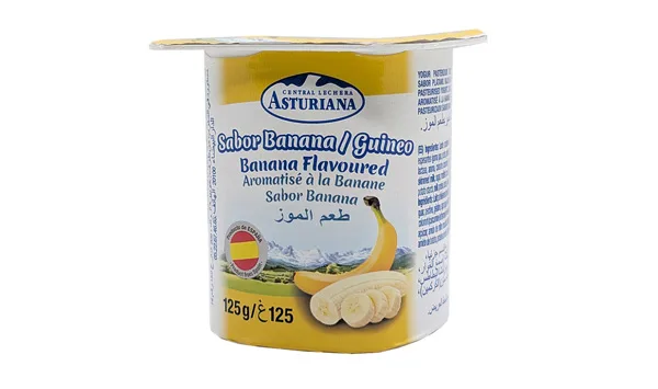 Yogurt Asturiana sabor Plátano (125g)