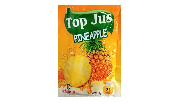 Refresco en polvo Top Jus sabor Piña (10g)