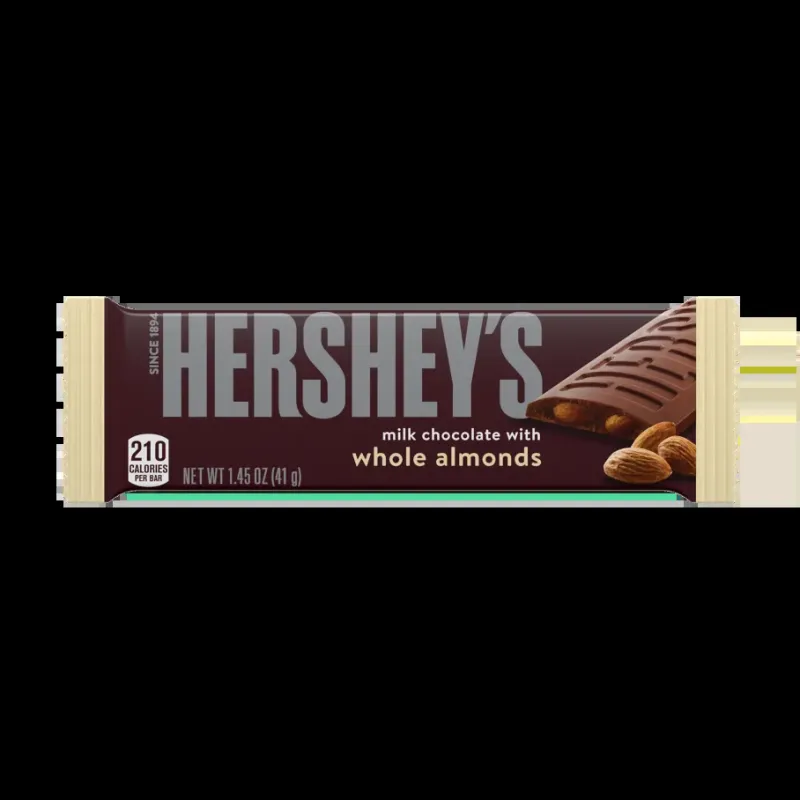 Chocolate Hershey's milk chocolate with whole almonds (41g)